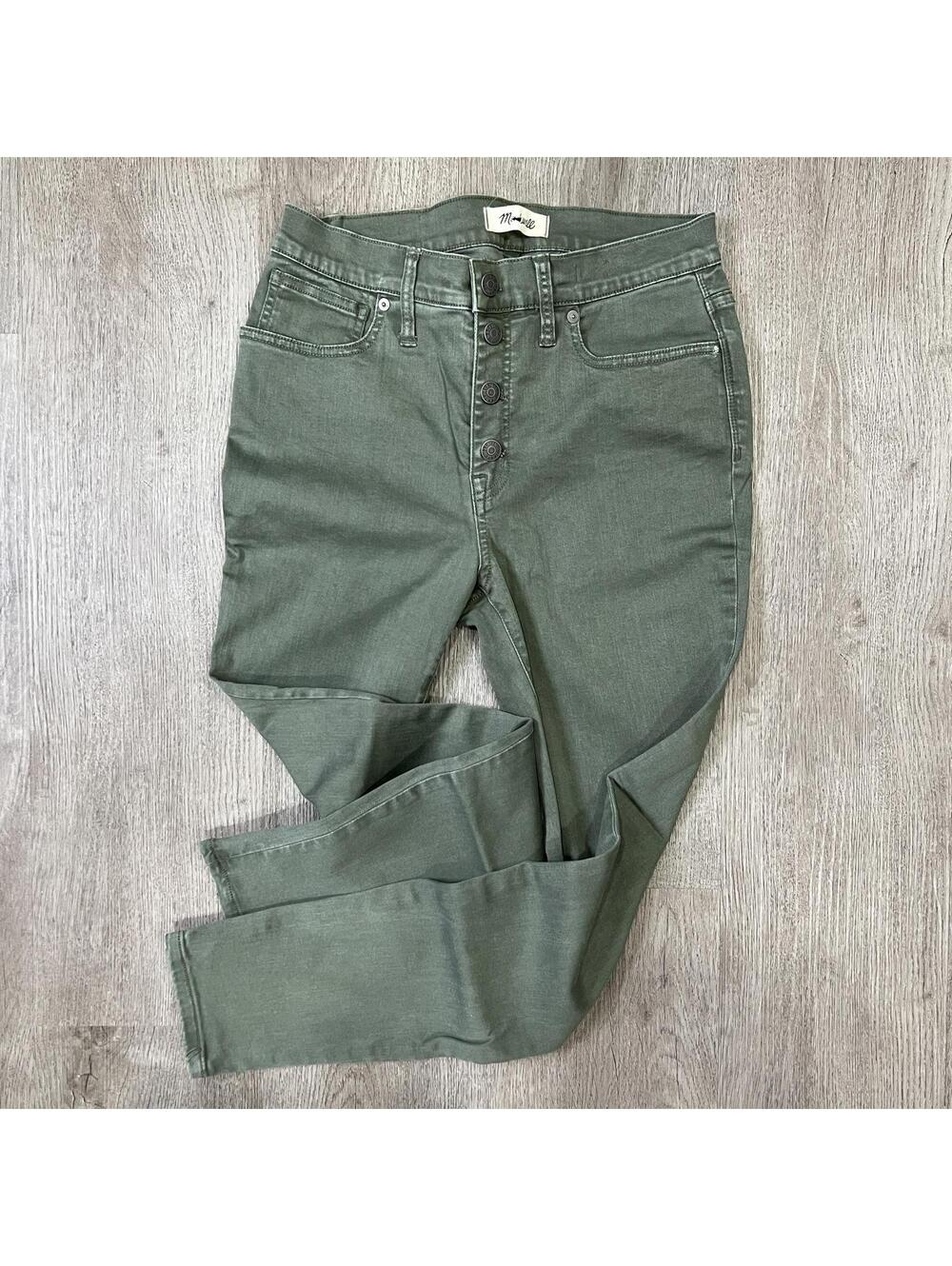 Madewell 9" High-Rise Skinny Jeans Button-Front Edition